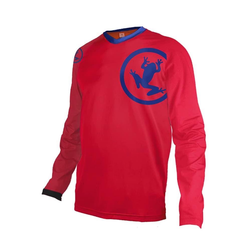 UGLY FROG Men's Thermal Fleece Winter Cycling Jersey - Long Sleeve MTB Downhill Shirt for Cold Weather Riding | Perfect for Mountain Biking, Commuting & Outdoor Sports