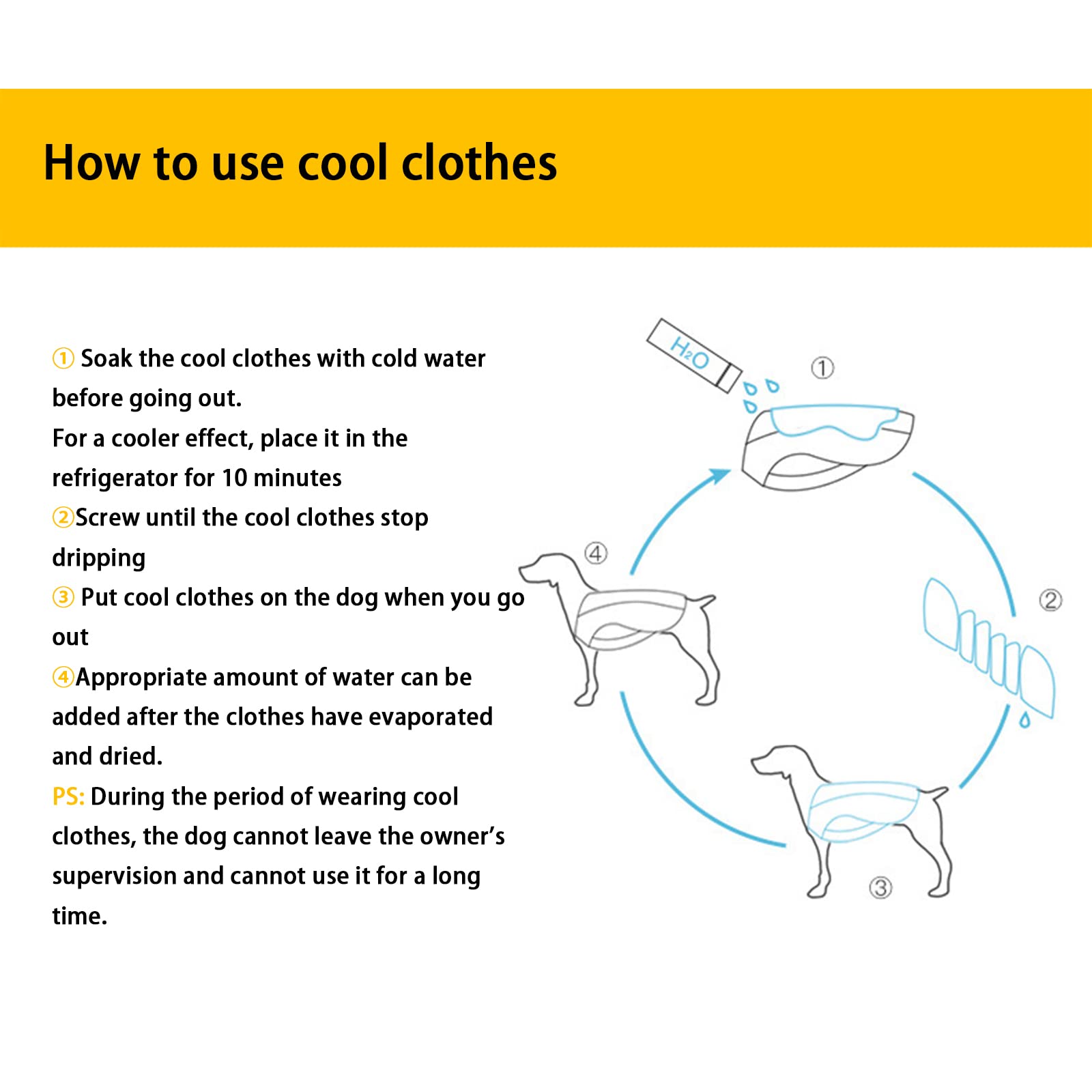 Cooling Vest for Dogs - Lightweight Breathable Dog Jacket for Small, Medium & Large Breeds - Perfect for Walking, Outdoor Adventures, Hunting, Training & Camping - Keep Your Pet Cool in Hot Weather