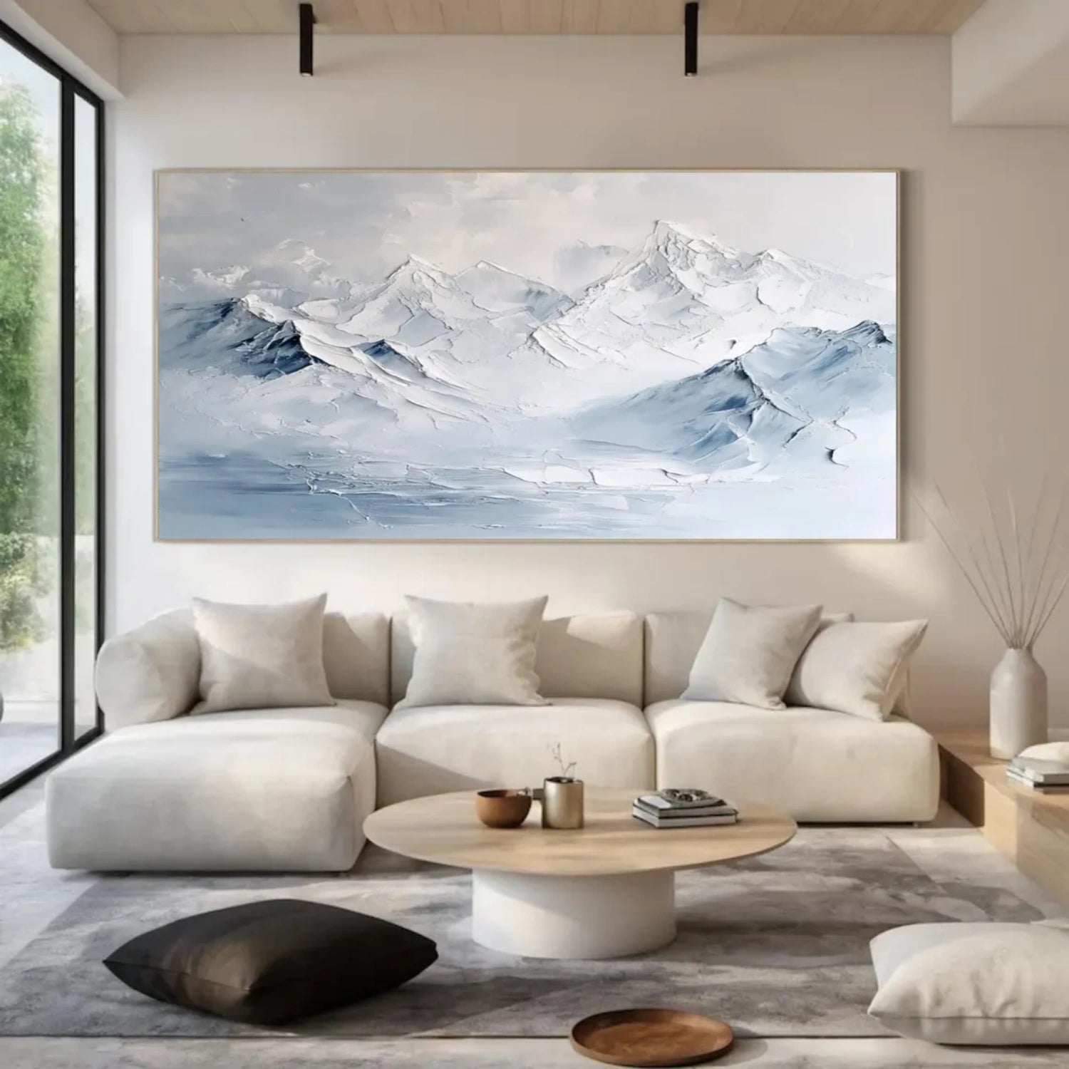 Minimalist Textured Plaster Art Painting - Modern Abstract Wall Decor for Living Room, Bedroom & Office | #MM310