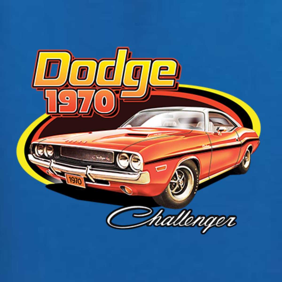 Vintage 1970 Dodge Charger Muscle Car Racing T-Shirt for Men - Long Sleeve Retro Automotive Tee - Perfect for Car Enthusiasts, Racing Fans & Casual Wear
