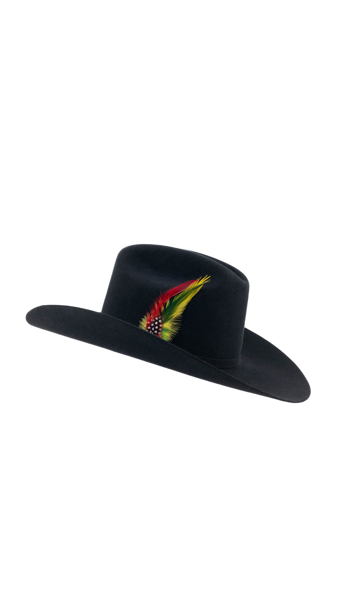 Rock'em 100x Johnson Felt Hat for Men - Classic Western Cowboy Hat for Outdoor Rodeo, Country Music Festivals & Ranch Work