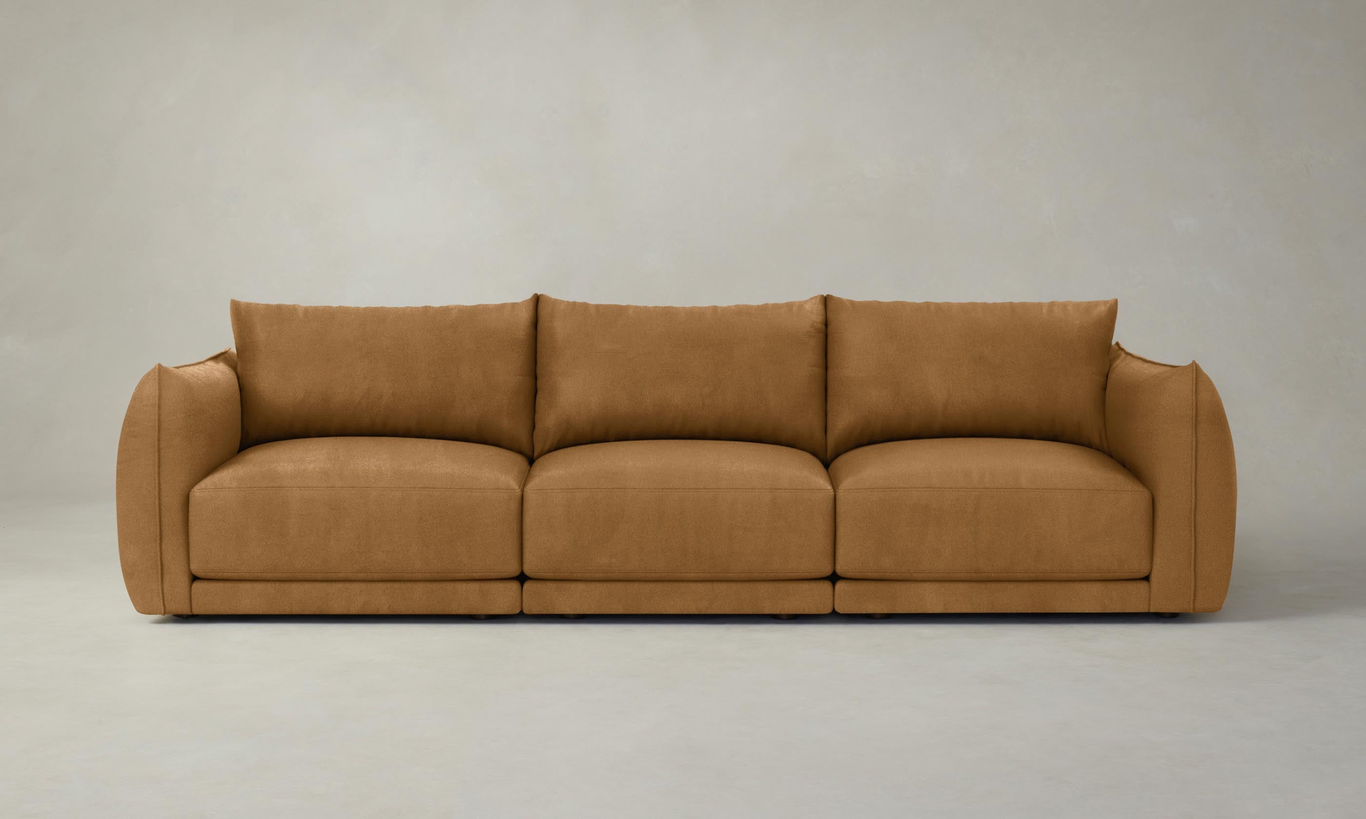 Premium Nubuck Leather Modular Sofa Set - The Jones Collection | Modern Sectional Couch for Living Room, Lounge & Office Spaces