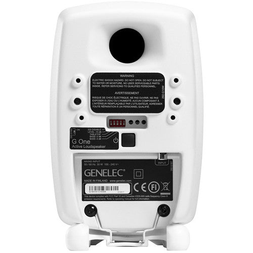 Genelec G One B Powered Bookshelf Speaker - High-Quality Studio Monitor for Home Audio, Music Production & Professional Recording