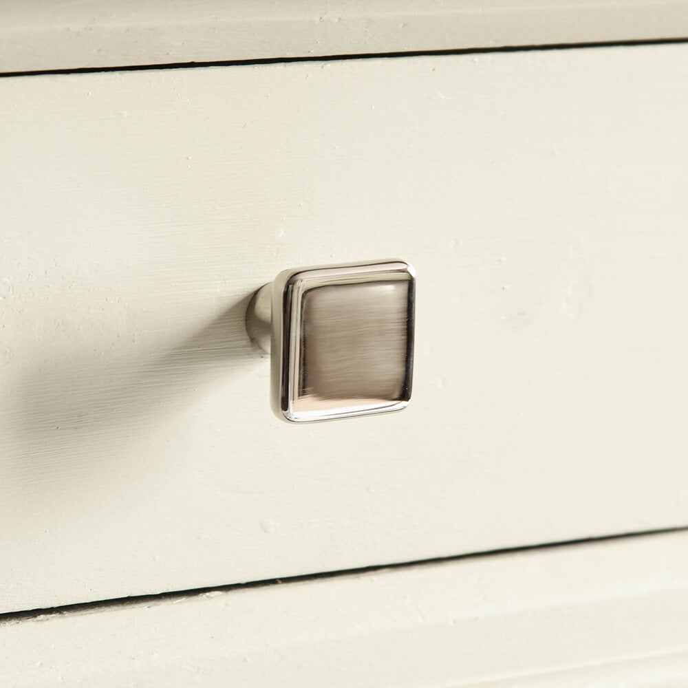 Polished Nickel Cabinet Knobs - Elegant Square Drawer Pulls for Kitchen & Bathroom Cabinets - Perfect for Modern Home Decor & Furniture Upgrade