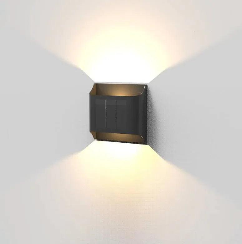 Solar Powered LED Wall Lights for Garden - Outdoor Waterproof Landscape Lighting for Patio, Yard, and Pathway Decoration