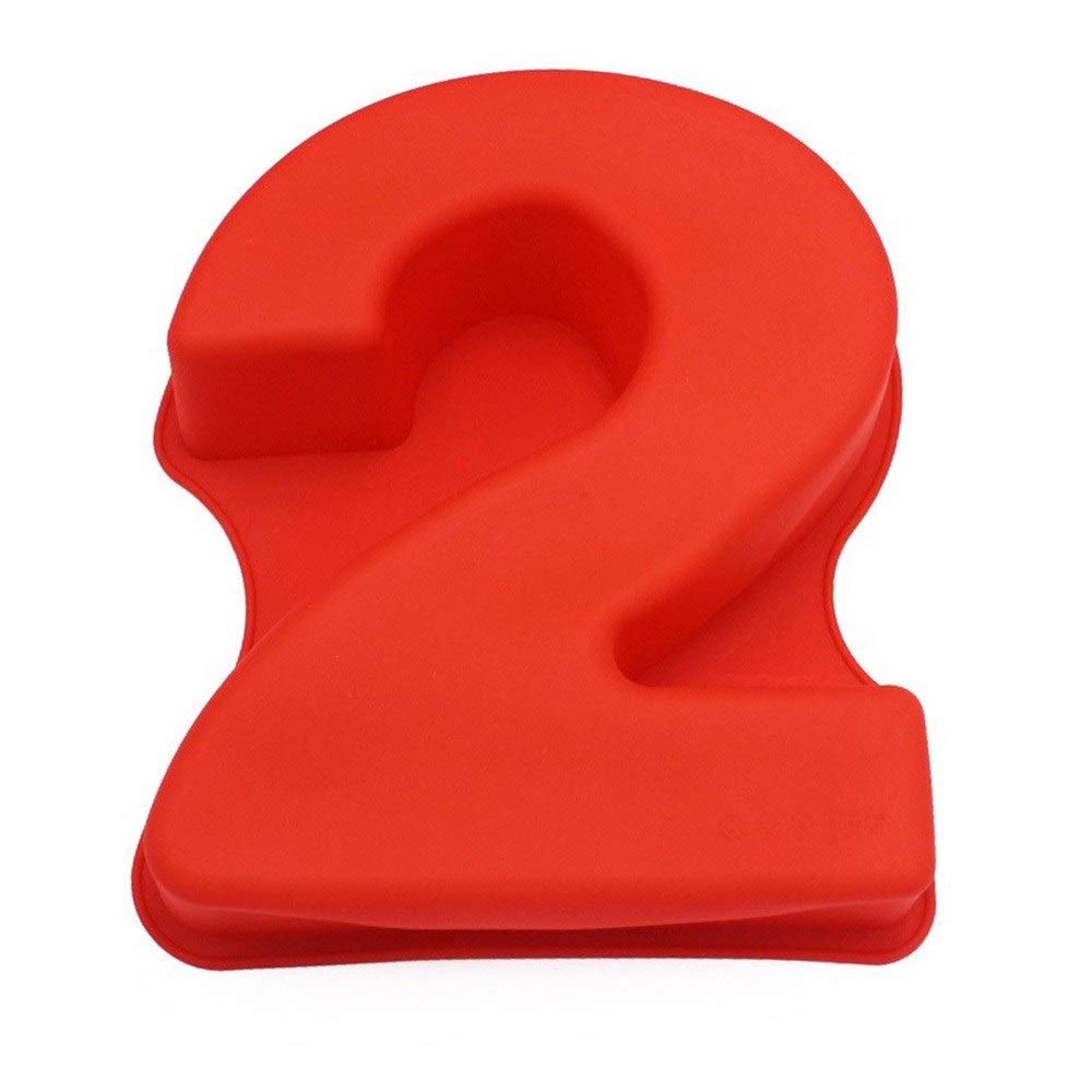 10 Inch Silicone Number Cake Mold 0-9 | Reusable Digital Cake Pan for Wedding, Birthday & Anniversary Decorations | BPA-Free Baking Tool for DIY Fondant & Buttercream Cakes (2-Pack) - Perfect for Professional Bakers & Home Baking Enthusiasts