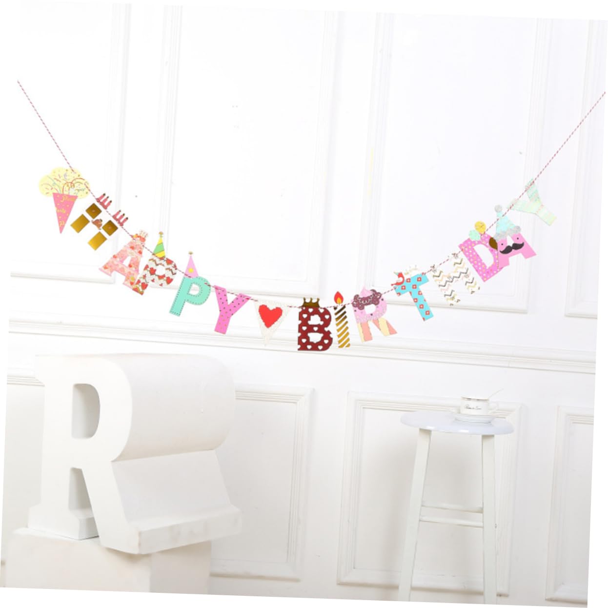 VICASKY 2 Pack Happy Birthday Banner Flags - Fray-Proof Dreamcatcher Design for Baby Birthday Party Decorations - Indoor & Outdoor Celebration Decor for Kids, Baby Showers, and Birthday Parties