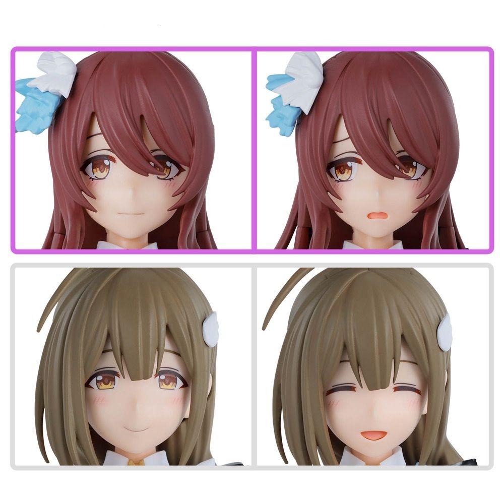 Bandai 30 Minutes Sisters 30MS The Idolmaster: Shiny Colors Option Hair & Face Parts Set - Tenka Osaki & Chiyuki Kuwayama Model Kit for Anime Figure Customization | Perfect for Collectors and Cosplay Enthusiasts