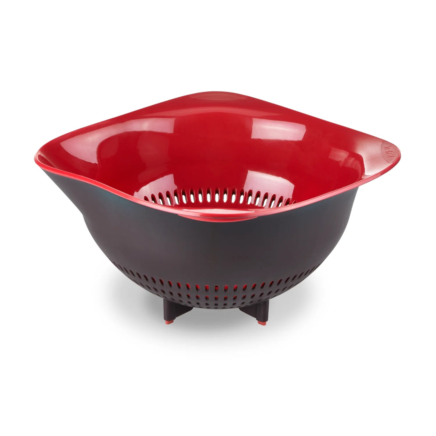 Tefal Ingenio K2070614 Stainless Steel Colander - Durable & Easy-to-Use Kitchen Strainer for Pasta, Vegetables & Fruits | Perfect for Cooking, Meal Prep & Healthy Eating