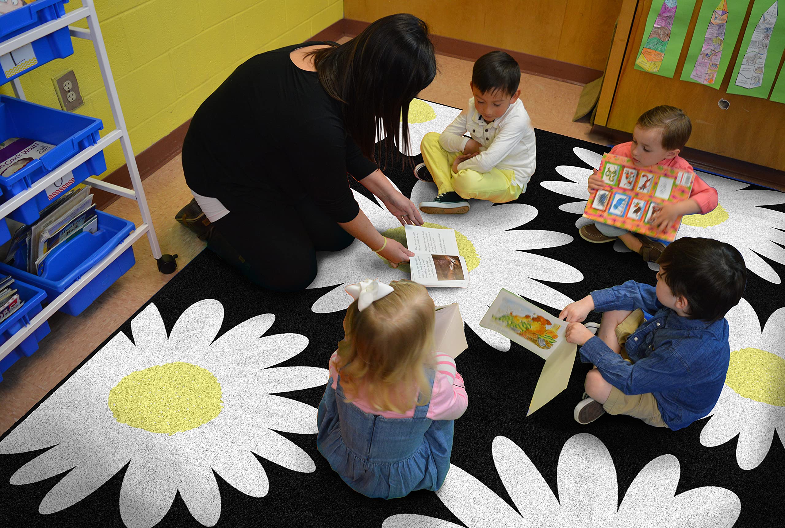 Schoolgirl Daisy Classroom Rug - 7'6