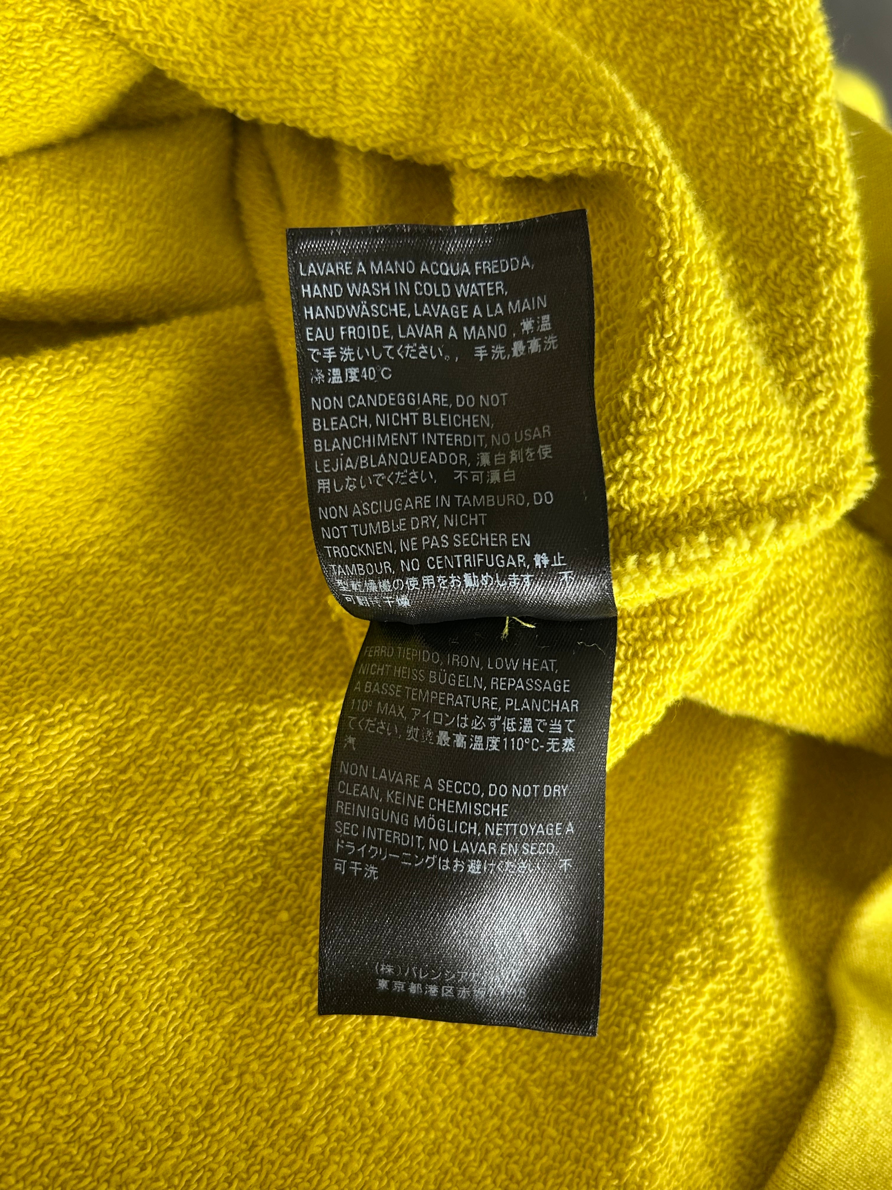 Balenciaga Yellow & Black Logo Hoodie for Men & Women | Streetwear Fashion | Casual Wear & Gym Outfit