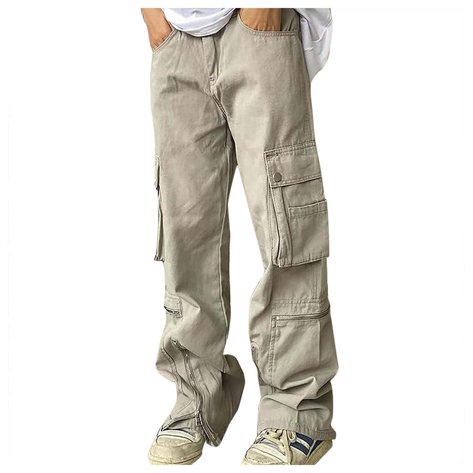Women's Low Waist Cargo Pants - Y2K Vintage Wide Leg Joggers with Drawstring, Casual Baggy Lounge Pants for Streetwear, Harajuku Fashion & Everyday Comfort