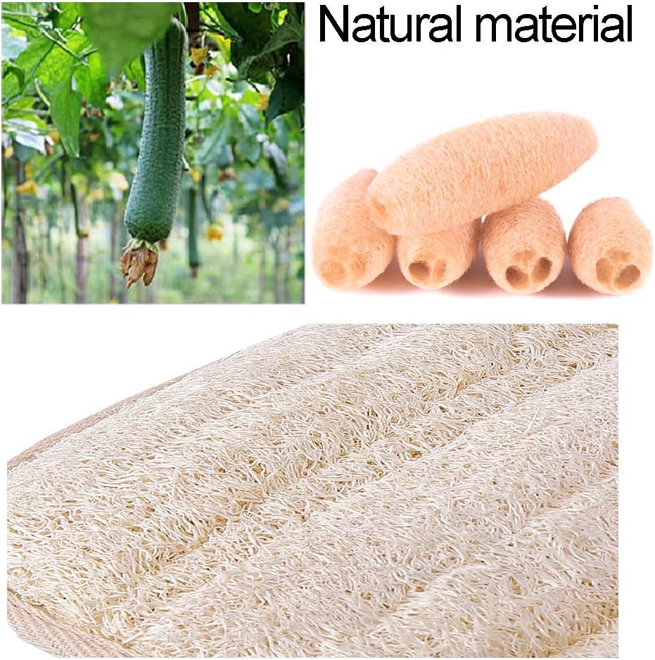 Hands-Free Back Scrubber with Natural Loofah - Exfoliating Shower Brush for Deep Cleansing & Skin Care | Perfect for Back, Shoulders & Hard-to-Reach Areas