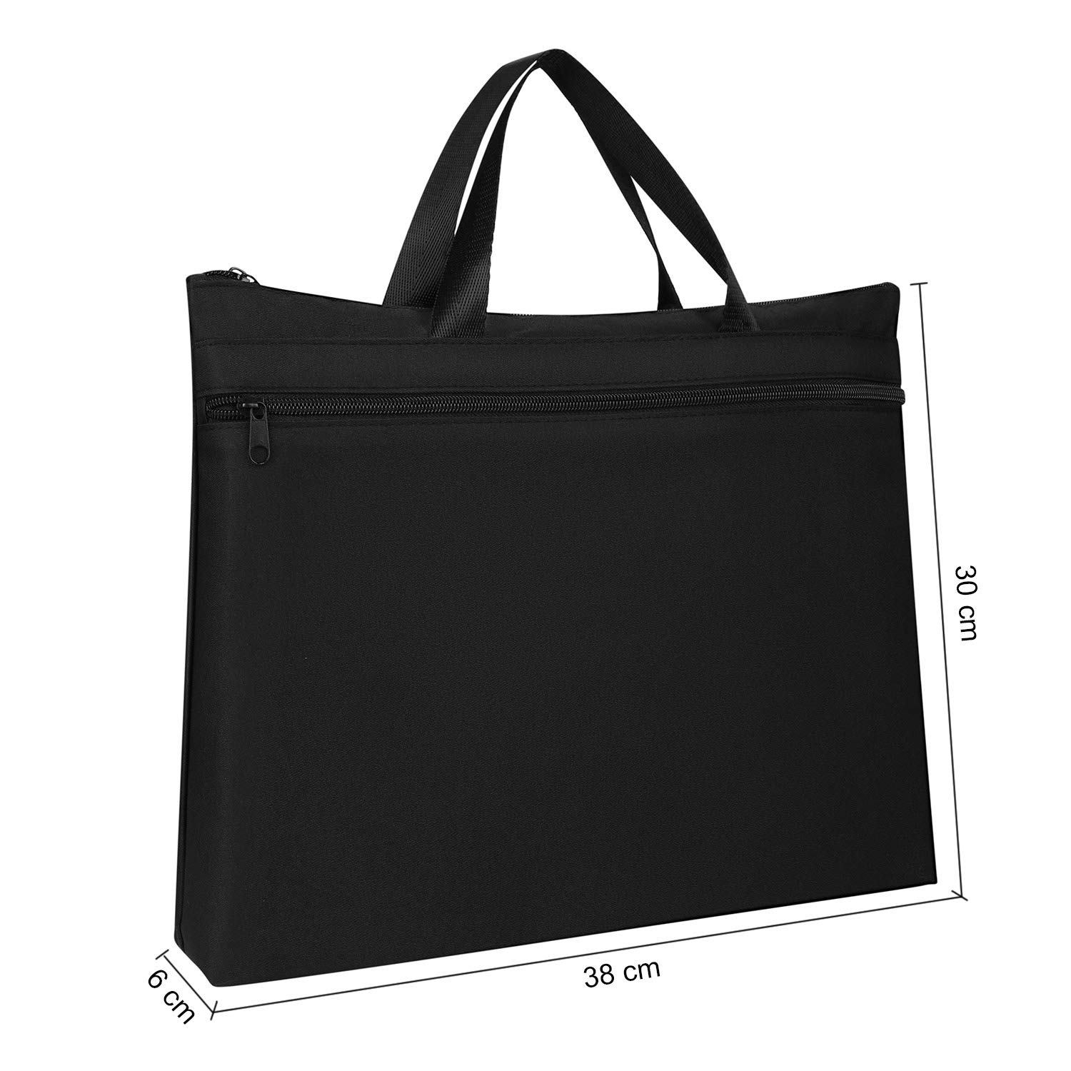 Waterproof A4 File Bag - Lightweight Zippered Business Briefcase for Laptop & Documents | Professional Portfolio Organizer | Ideal for Office, Travel & Commuting