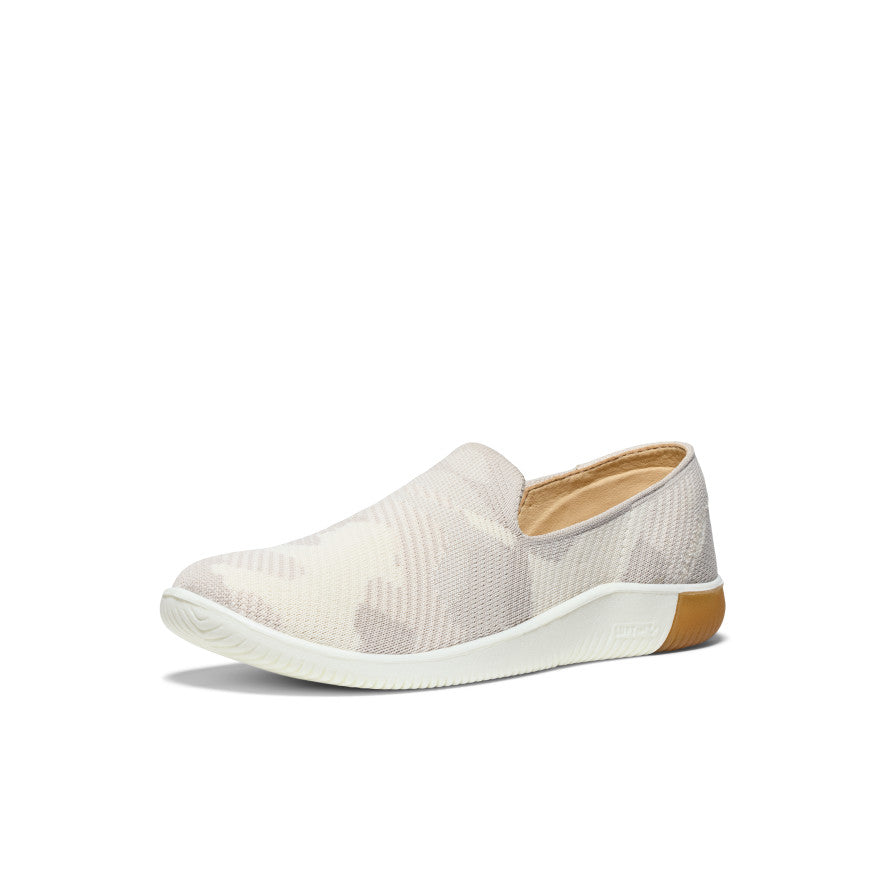 Women's KNX Knit Slip On Sneakers - Comfortable Casual Shoes for Women in Silver Lining/Birch | Perfect for Walking, Work & Everyday Wear