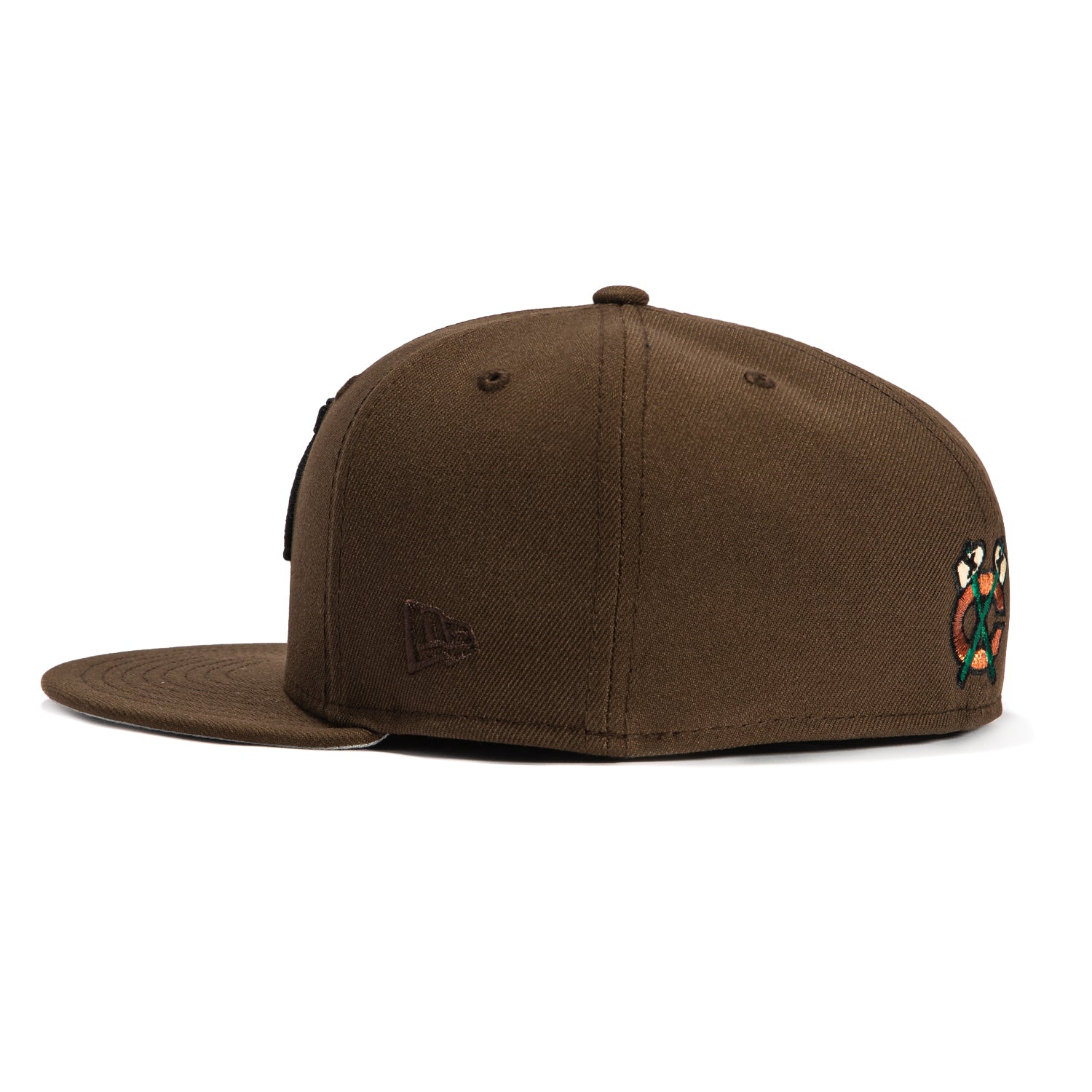 New Era 59Fifty Chicago Blackhawks Snapback Hat - Brown NHL Hockey Cap for Men & Women - Perfect for Games, Streetwear & Sports Fan Gifts