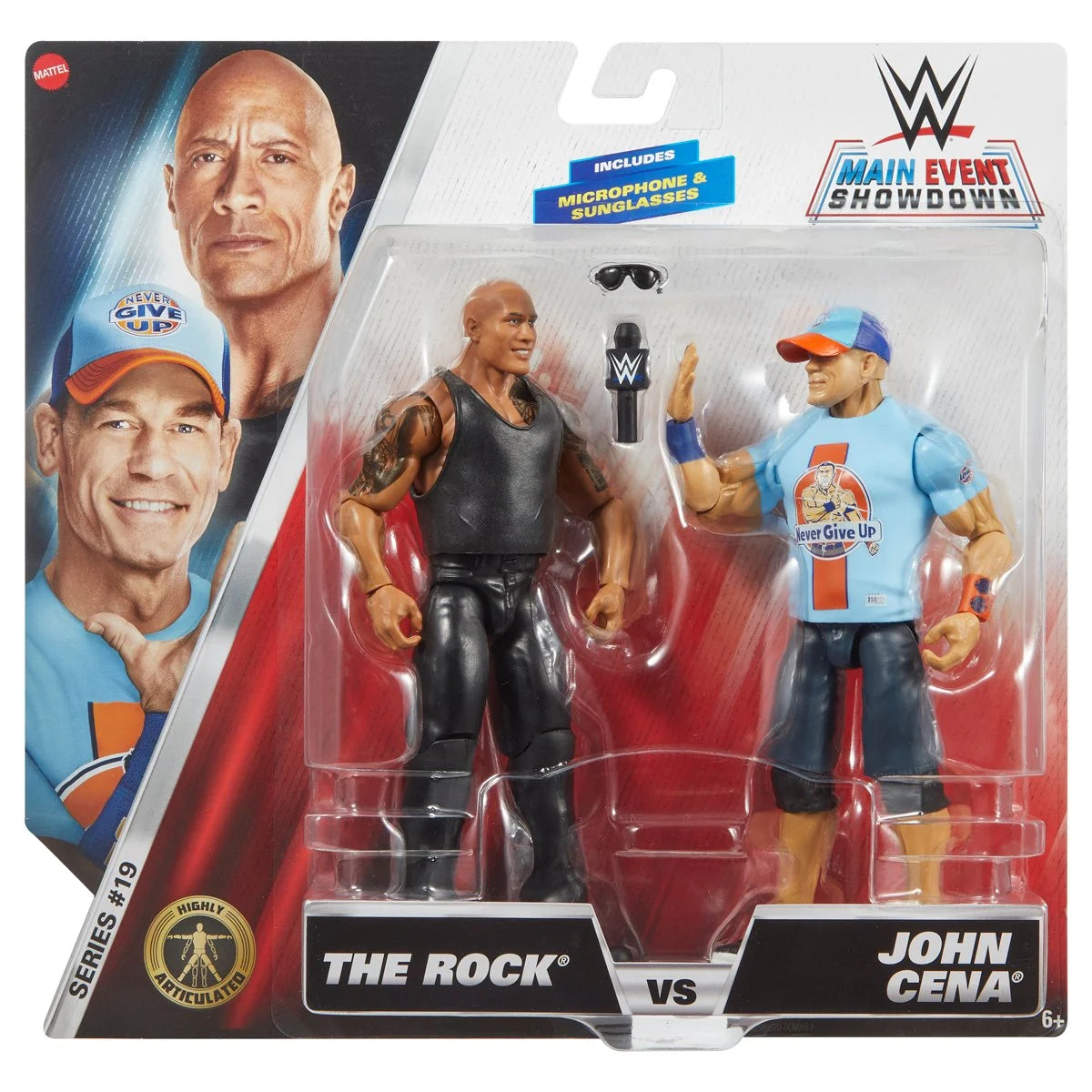 WWE The Rock & John Cena Action Figure 2-Pack - Elite Collectible Wrestling Toys for Kids & Adults - Perfect for Play, Display & WWE Fan Collections