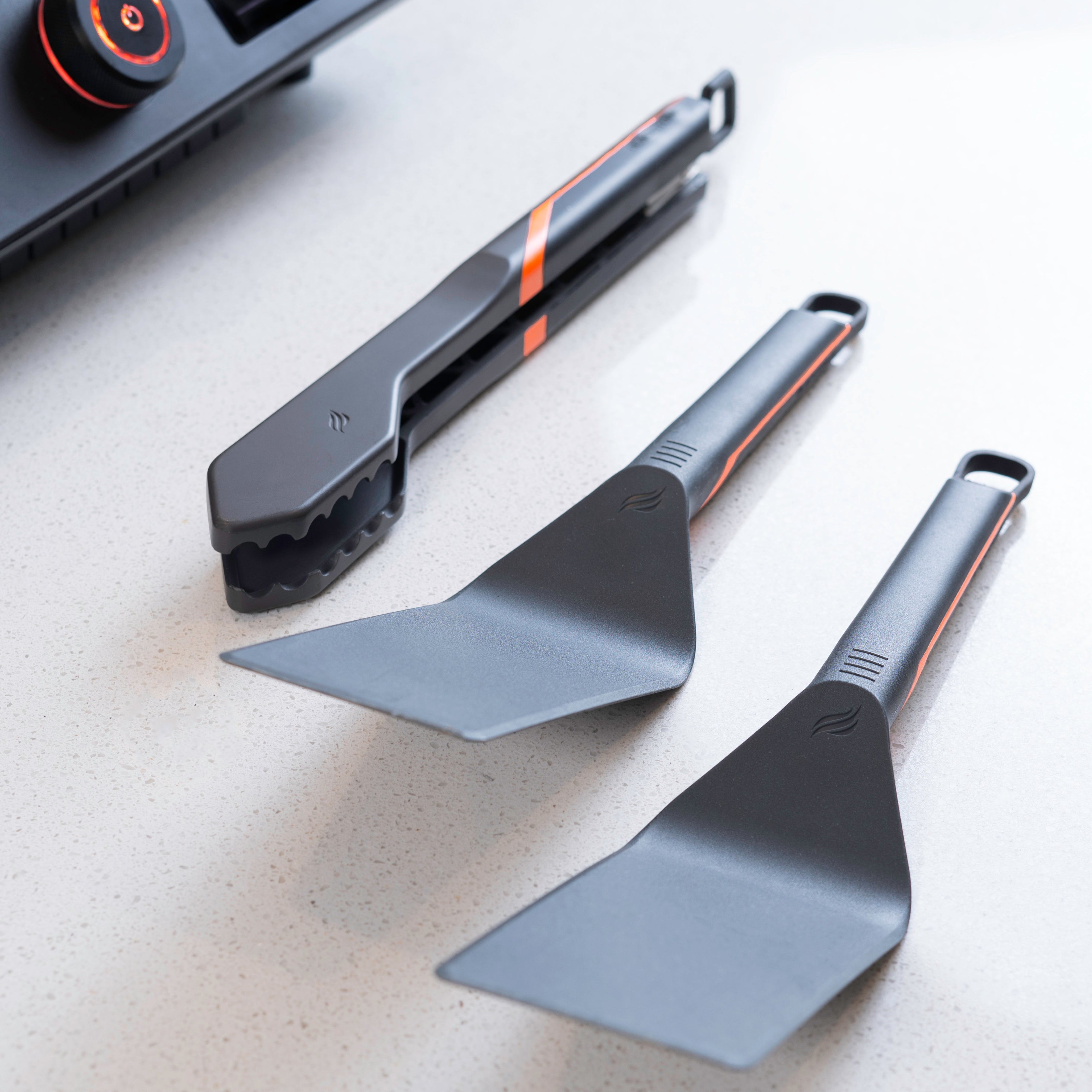 E Series 3-Piece Nonstick Griddle Kit - Heavy Duty Cast Aluminum Grill Pan Set for Stove Top, Oven & Outdoor Cooking - Perfect for Pancakes, Eggs, Steaks & BBQ