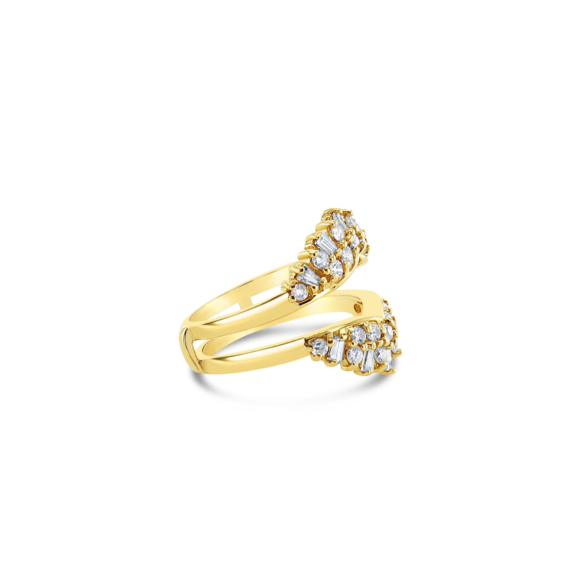1 Carat Baguette Cluster Ring Enhancer - Elegant Wedding Band Wrap for Engagement Rings & Anniversary Gifts - Perfect for Bridal Jewelry, Proposals and Special Occasions