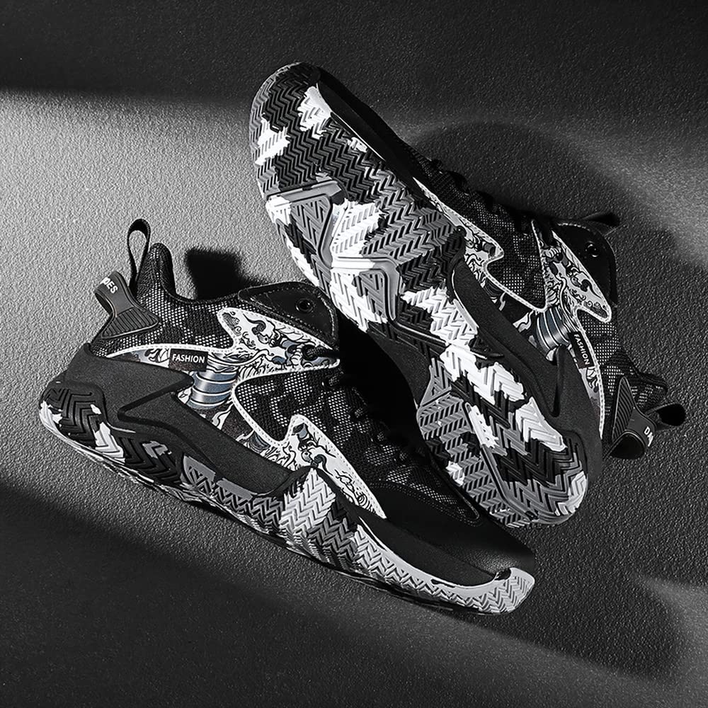 **Men's Running Shoes - Lightweight Sports Sneakers for Outdoor Training & Basketball - Perfect for Gym, Jogging & Casual Wear**
