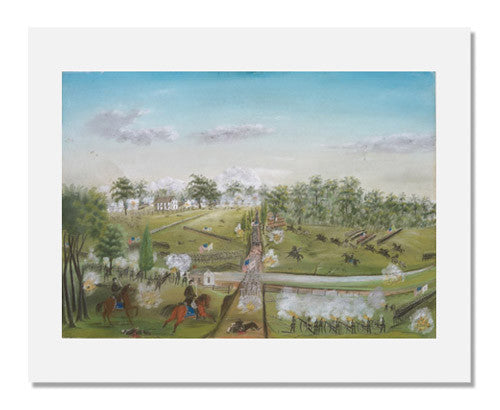 Attack at Seminary Ridge Gettysburg July 1863 - Historic Civil War Battle Art Print - Perfect for History Classrooms & American Civil War Collectors