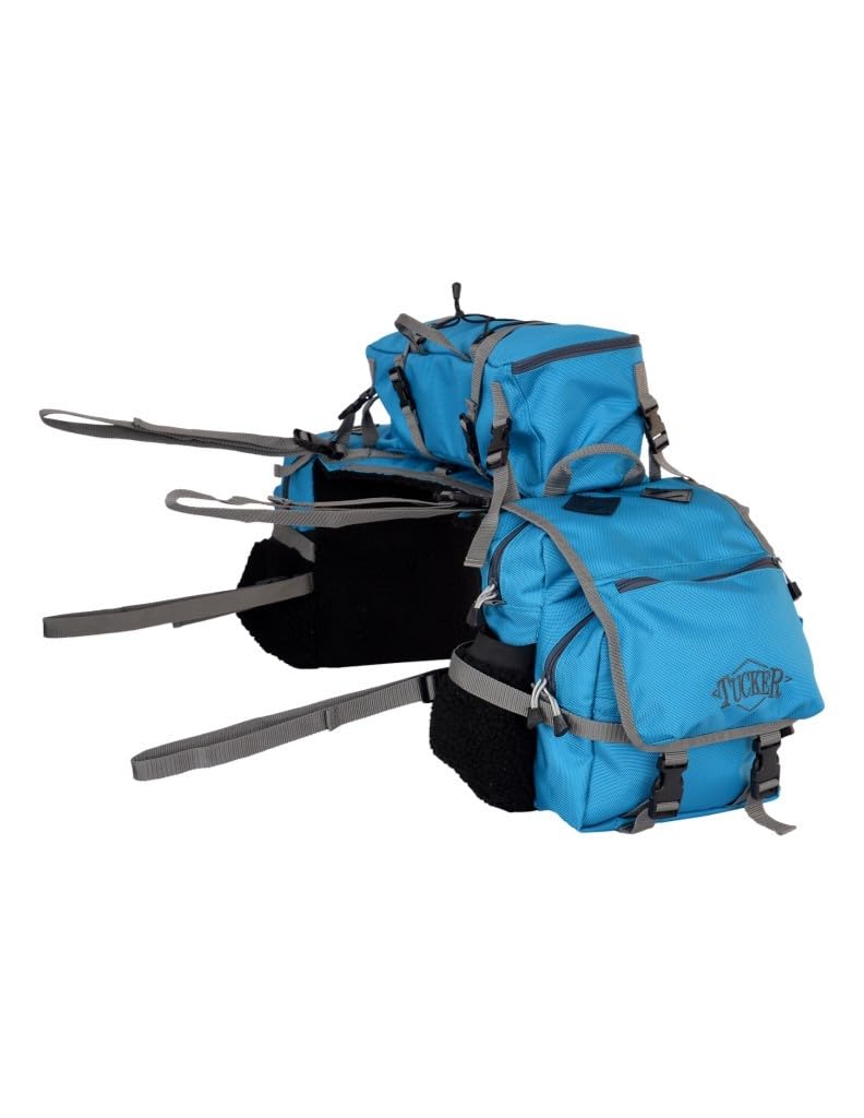 Circle Y Tucker Adventurer Saddle Bags - Durable Leather Horse Riding Gear for Western Trail Rides & Camping Trips