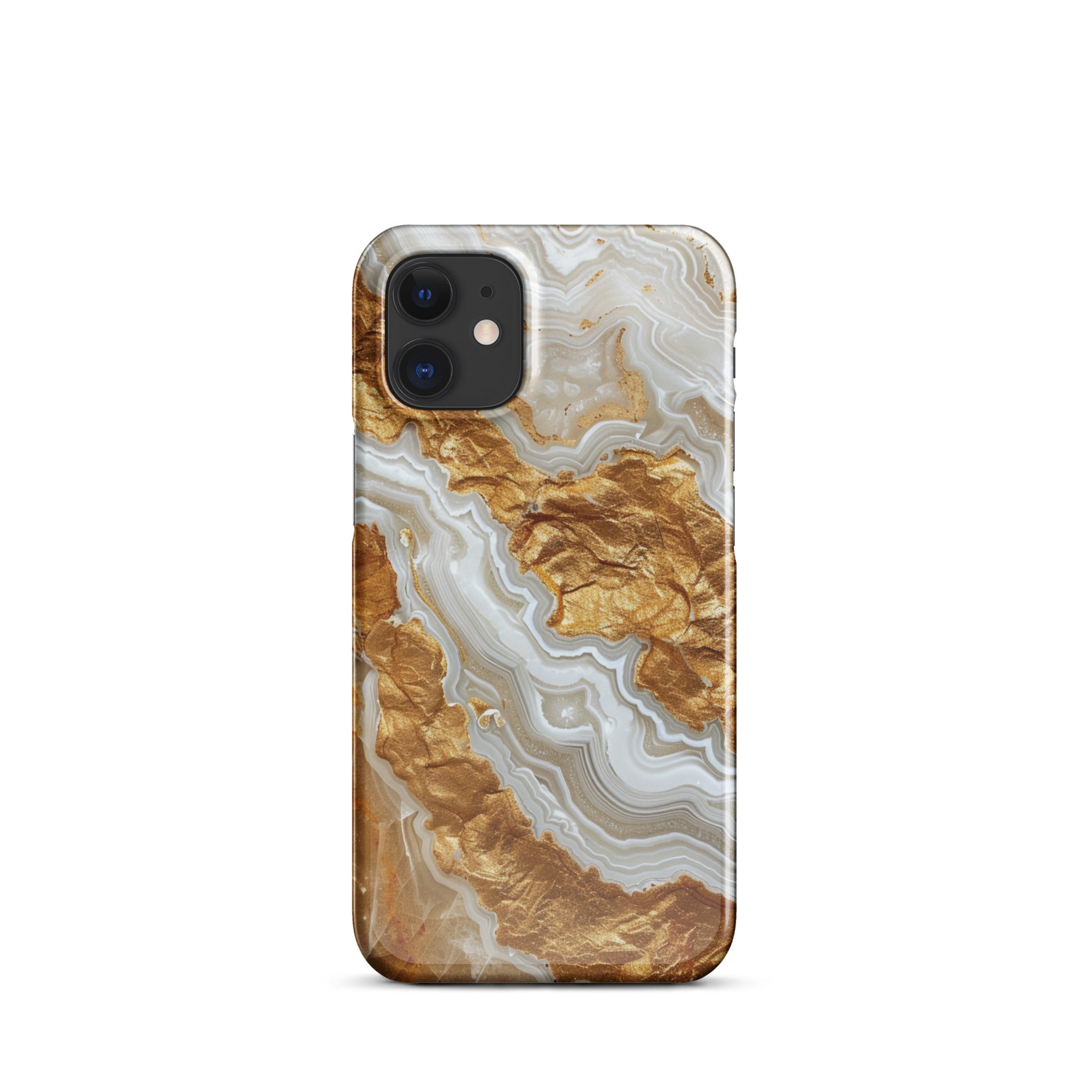 Premium Agate Snap Case for iPhone 14/13/12/11 Pro Max - Durable Protective Cover with Stylish Stone Pattern - Perfect for Everyday Use, Travel & Outdoor Activities