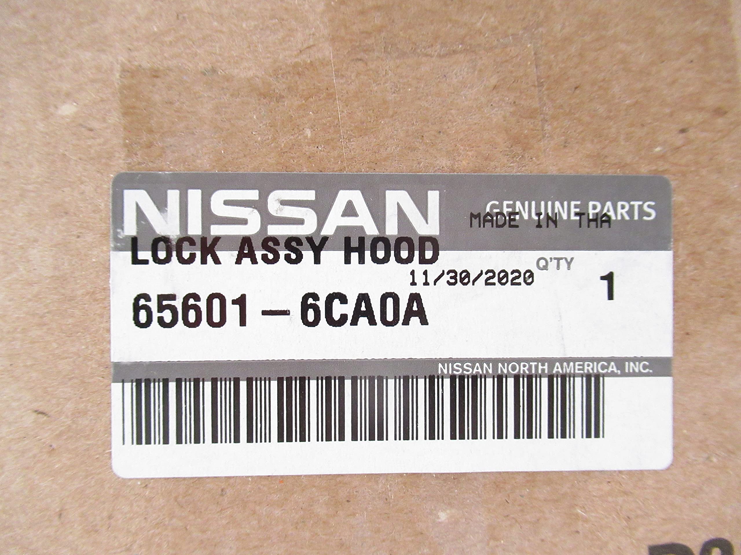 Genuine OEM Nissan Hood Lock 65601-6CA0A - Replacement Car Part for Nissan Vehicles | Secure Engine Compartment & Prevent Theft