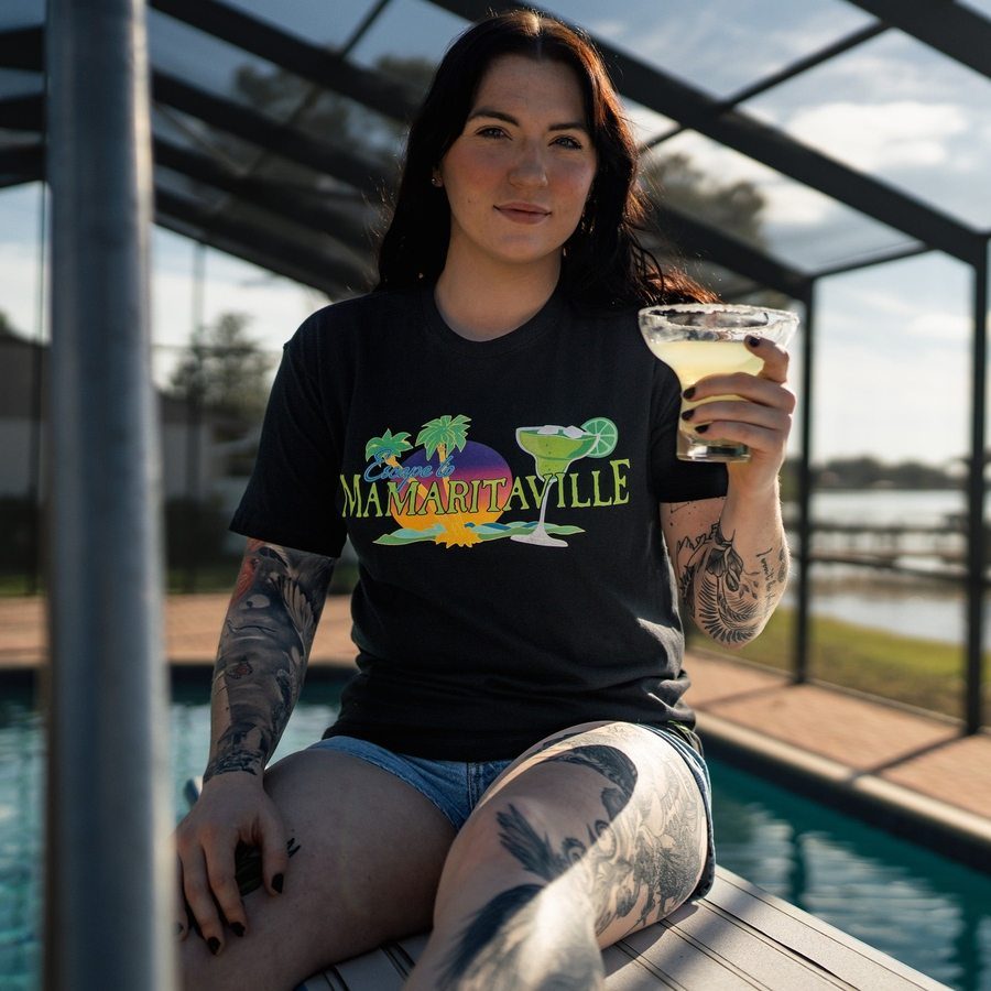 Women's Mamaritaville Boyfriend Fit T-Shirt - Soft Relaxed Fit Casual Tee for Everyday Wear | Perfect for Lounging, Running Errands & Weekend Outings