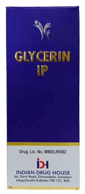 INDIAN DRUG HOUSE Glycerin IP Liquid USP Grade - 25g (Pack of 4) | Skin Moisturizer, Hair Conditioner & DIY Beauty Recipes | Pharmaceutical & Cosmetic Use