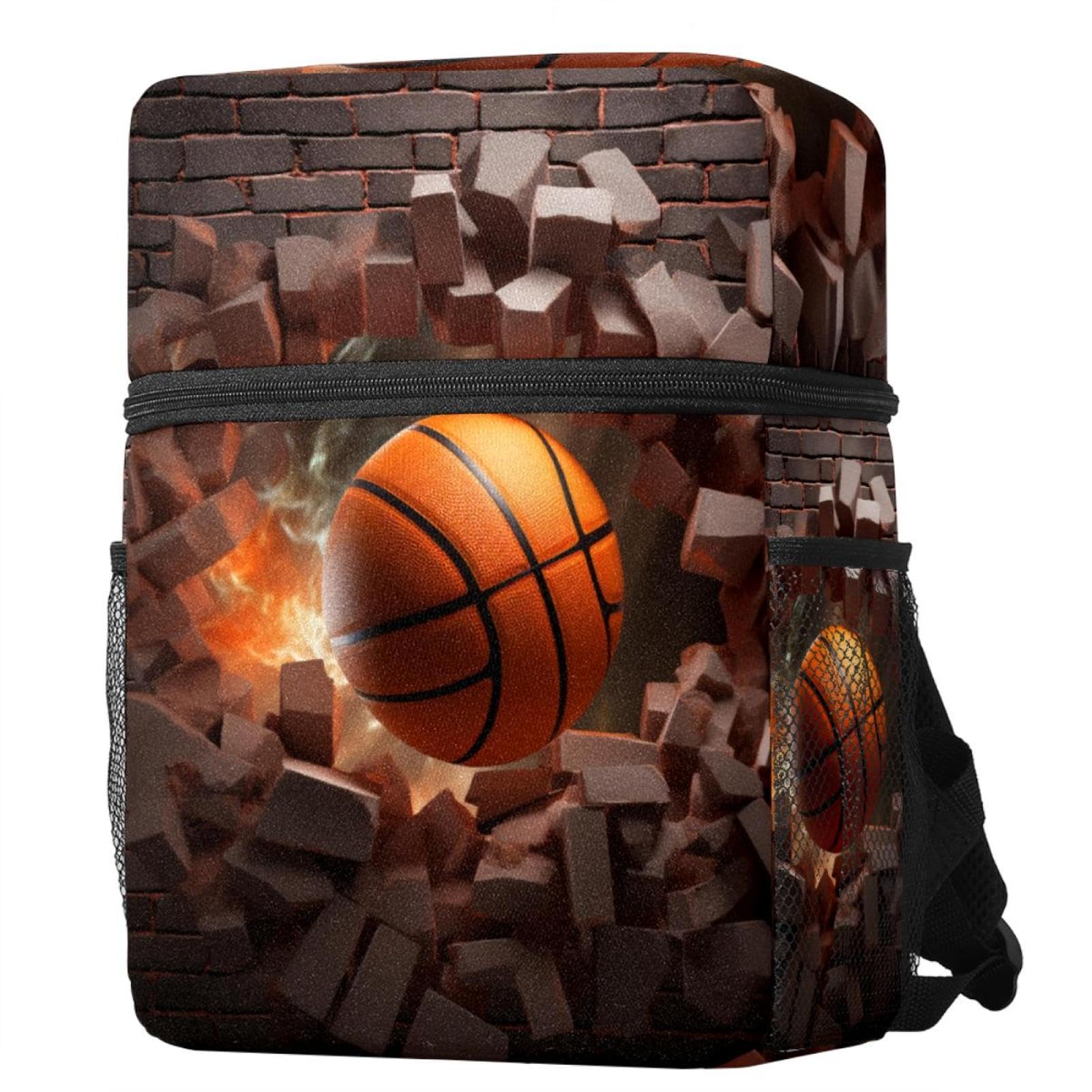 Men's & Women's Travel Backpack - Lightweight Durable Hiking Backpack for Gym, Work & Outdoor Adventures | Basketball Wall Art Abstract Design