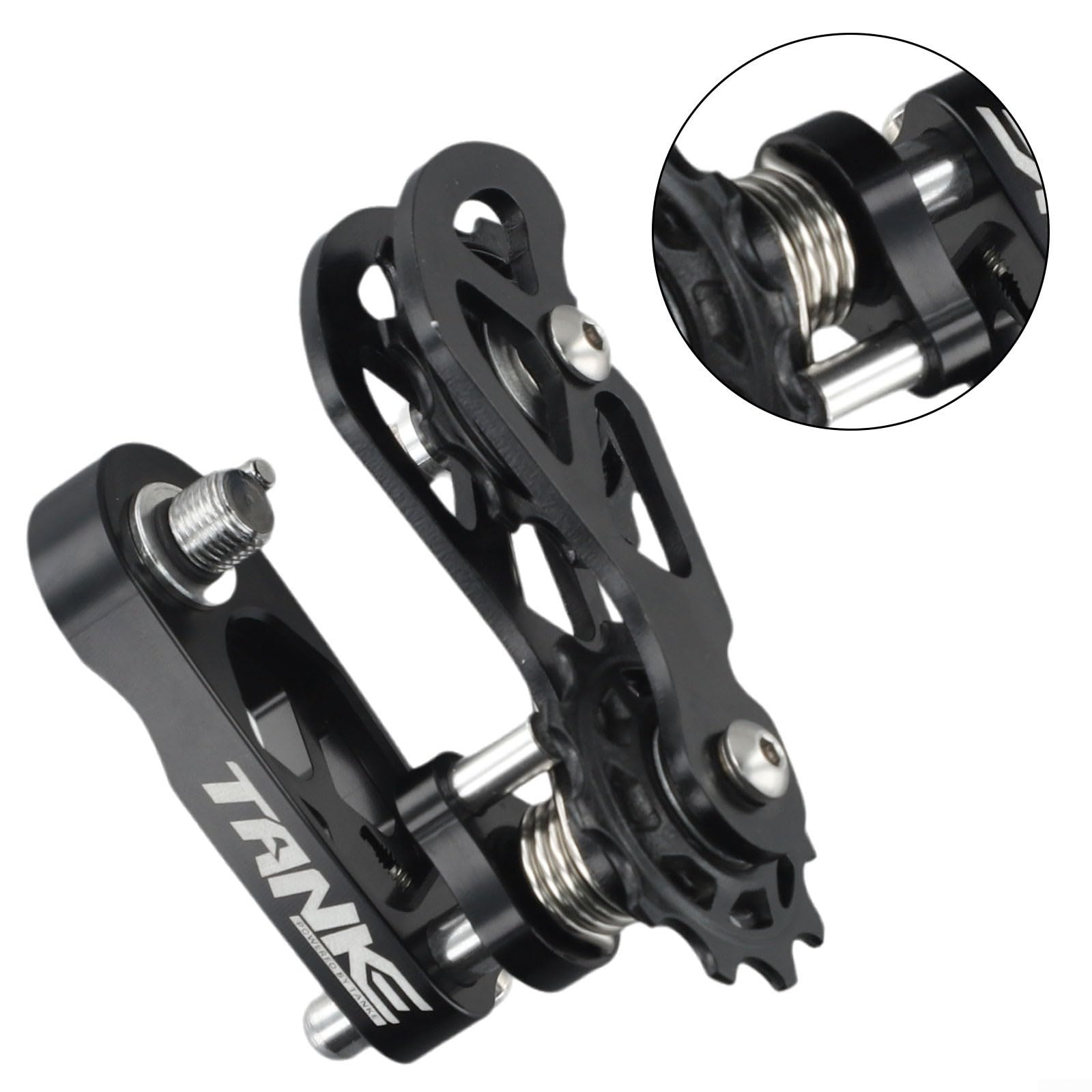 Single Speed Bike Chain Tensioner - 8/12 Speed Bicycle Chain Converter for Enhanced Performance (Black) | Perfect for Urban Commuting & Fixie Bikes