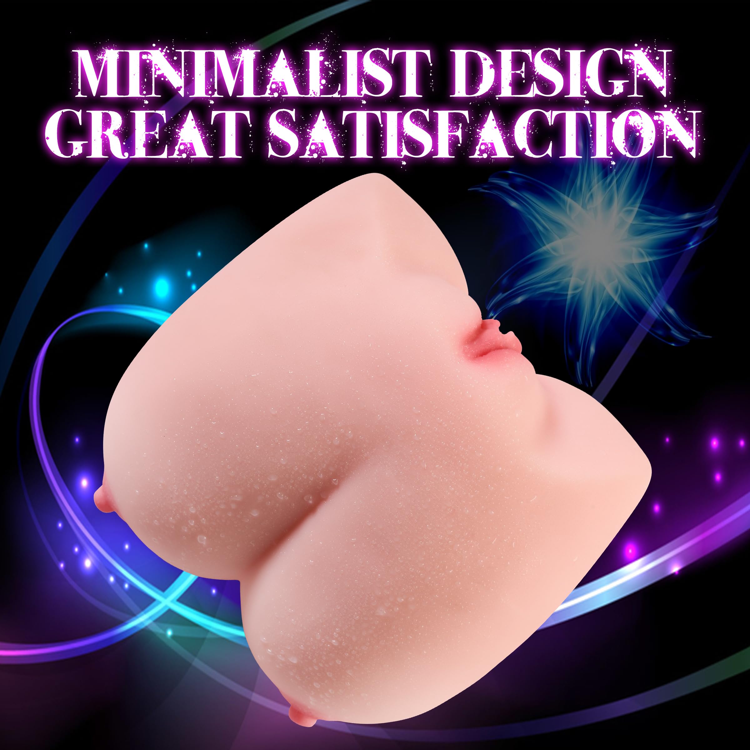 Realistic 3 LB Male Masturbator with Big Boobs & Tight Virgin Vagina - Lifelike Sex Doll for Men, Pocket Pussy Stroker Toy for Intense Orgasms - Perfect for Solo Play, Discreet Storage & Travel Use