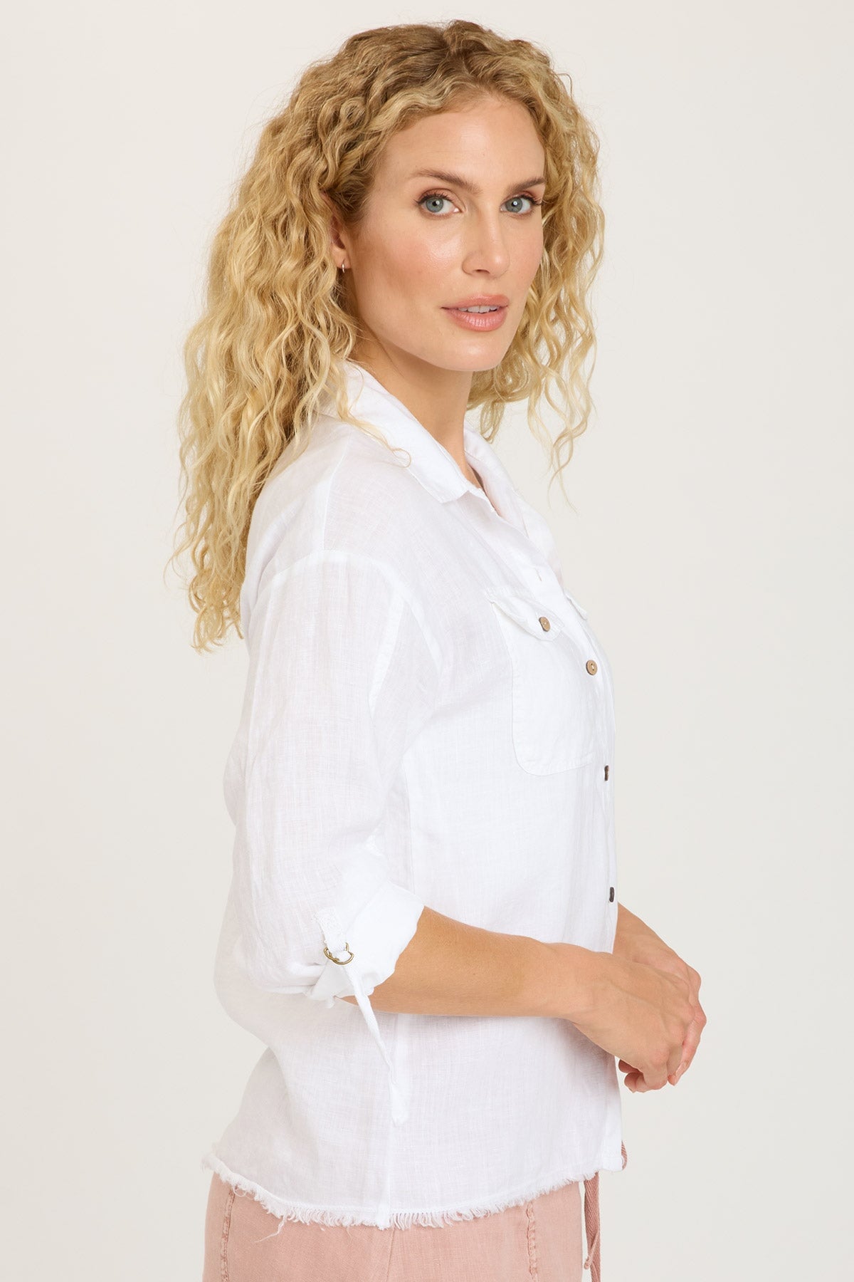Rorin Men's Classic White Button Up Shirt - Casual & Formal Wear for Office, Date Night & Everyday Style