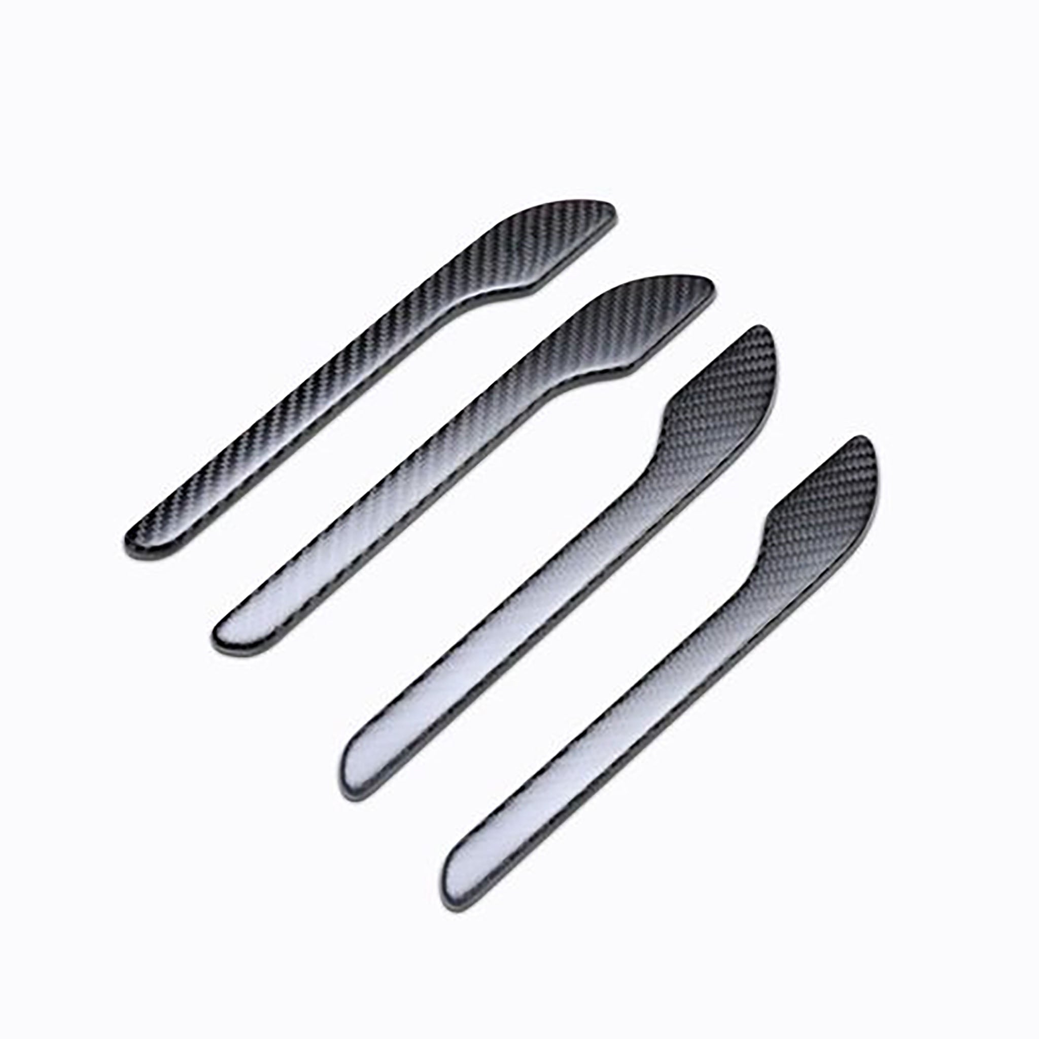 Premium Real Carbon Fiber Door Handle Covers for Tesla Model 3, 2024+ Model 3 Highland & New Model Y 2025 | High-Gloss Finish | Easy Installation | Enhance Interior Style & Protection