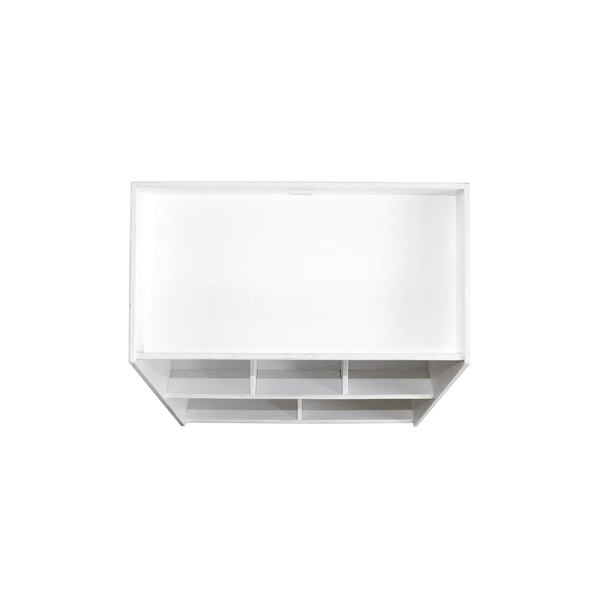 TrippNT 5-Bin Lab Storage Shelf - Durable Plastic Organizer for Science Labs, Classrooms & Home Office Use