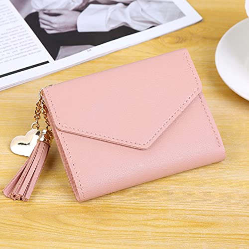 VALINK Women's Mini Wallet with Tassel Pendant - Stylish Zippered Coin Purse for Credit Cards & Cash - Perfect for Parties, Travel & Everyday Use - Fashionable Accessory Gift for Women