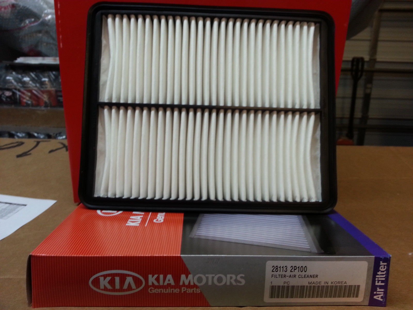 KIA Air Filter Replacement - High Performance Car Air Cleaner for Improved Engine Efficiency | Perfect for KIA Models in City Driving & Off-Road Conditions