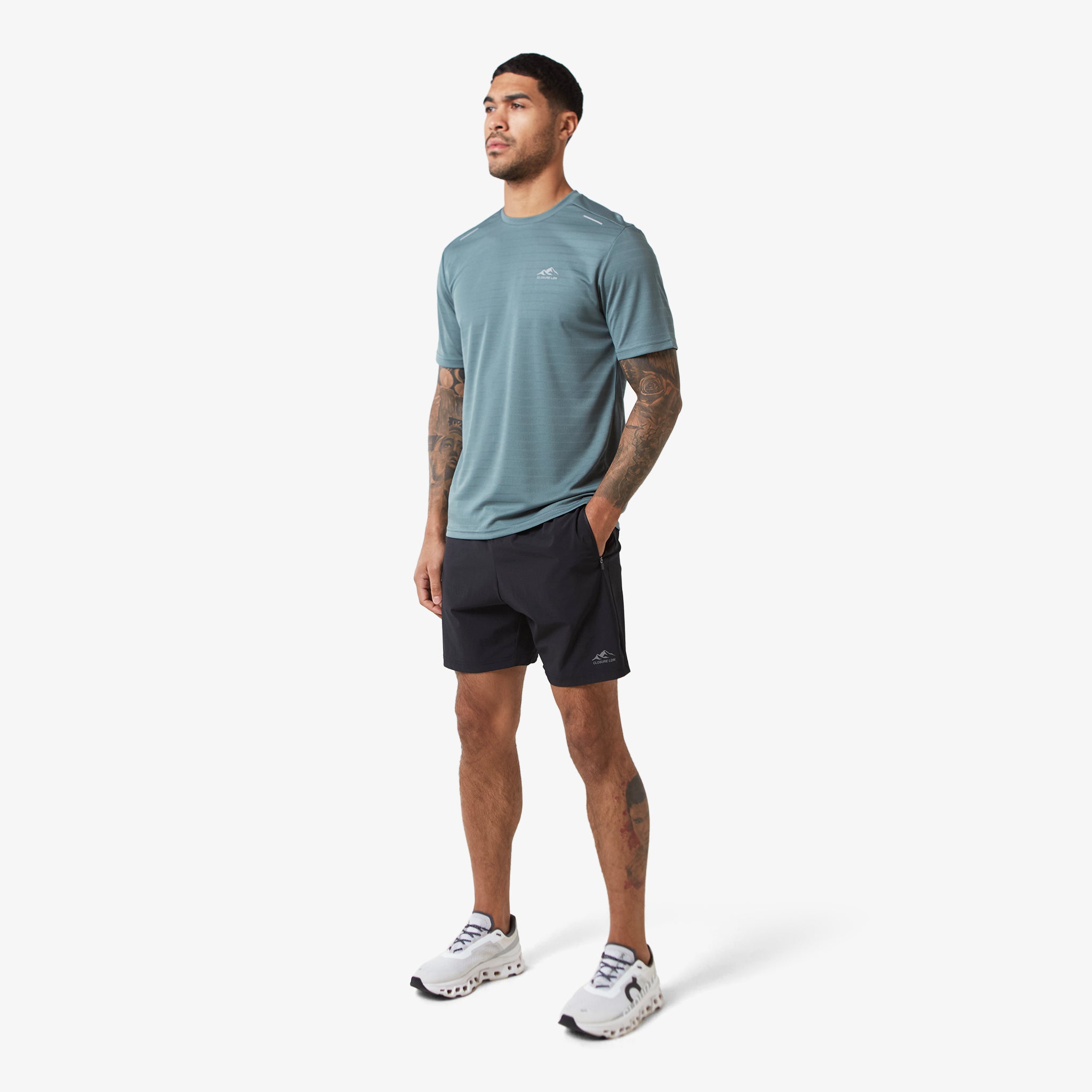 Dark Teal Training T-Shirt for Men & Women - Moisture Wicking Workout Shirt for Gym, Running & Fitness Activities