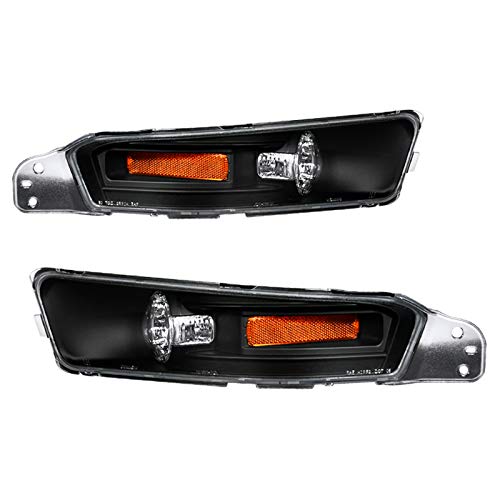 05-09 Ford Mustang Black Bumper Signal Lights - Left & Right Pair Replacement for Enhanced Visibility & Style | Perfect for Night Driving & Car Customization