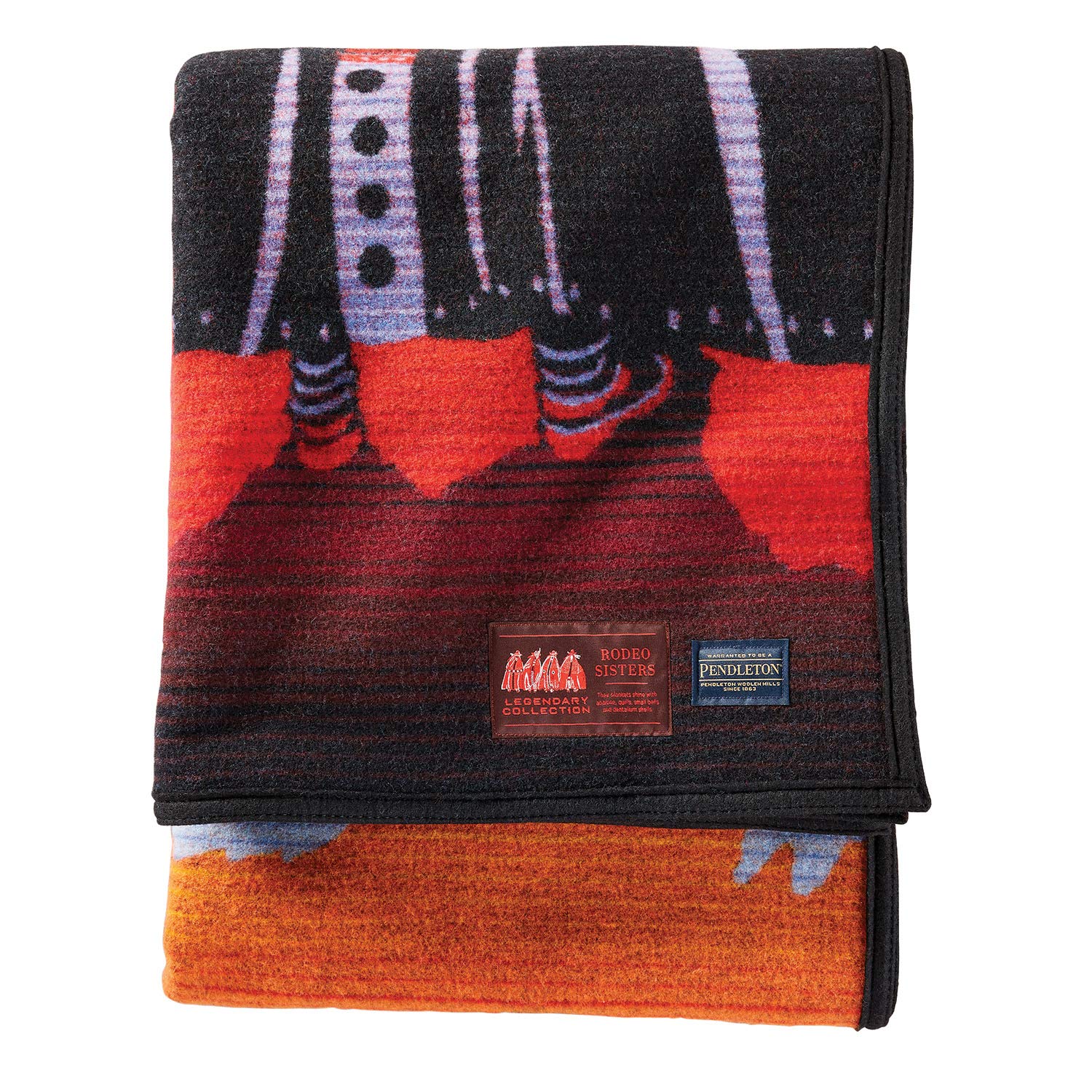 Pendleton Rodeo Sisters Legendary Wool Blanket Robe - Warm & Cozy Western Style Wearable Blanket for Women | Perfect for Camping, Lounging & Cold Weather