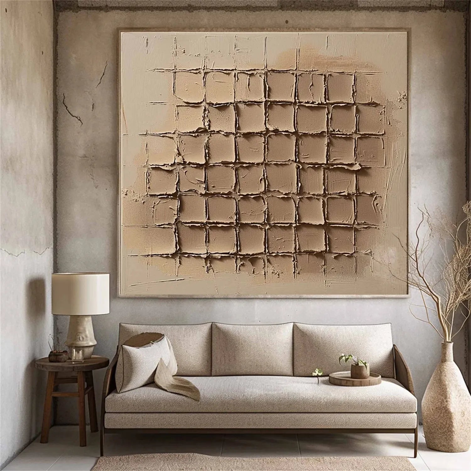 Abstract Tranquility Art Painting #WS171 - Modern Wall Decor for Living Room, Bedroom & Office - Calming Abstract Canvas Artwork