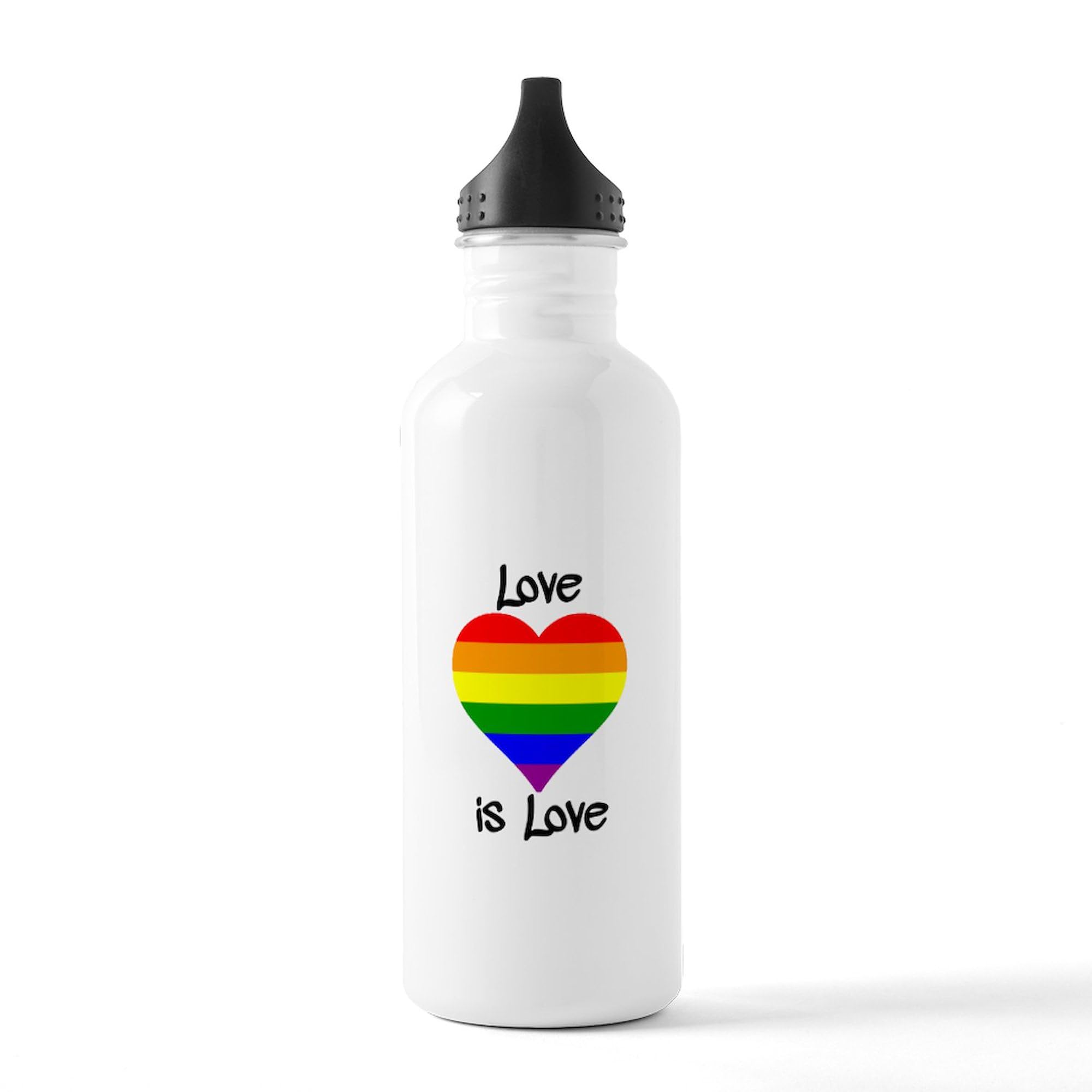 Love Is Love 1.0L (34 oz) Stainless Steel Water Bottle - Insulated Double Wall Vacuum Flask for Hot & Cold Drinks - Perfect for Gym, Hiking, Work & LGBTQ+ Pride Events