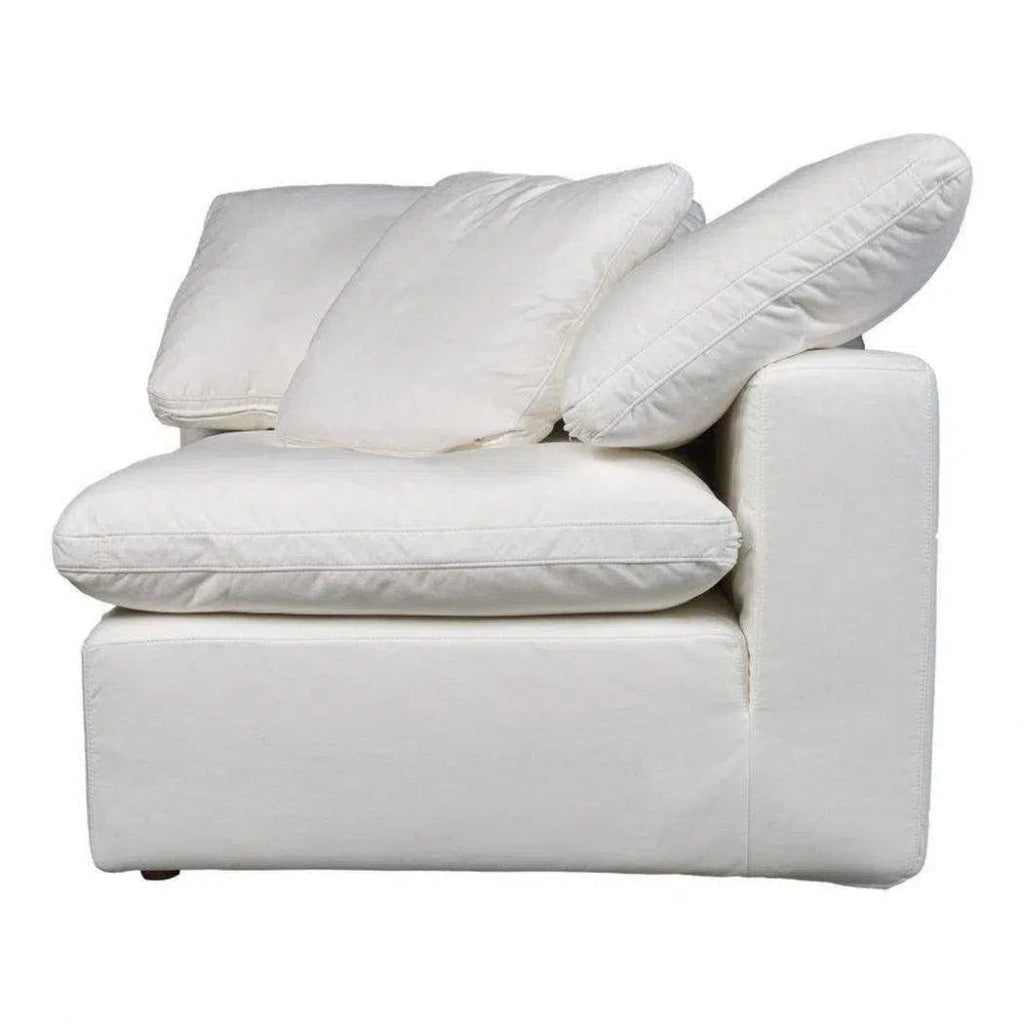 5-Piece Performance Terra White Modular Sectional Sofa Set - Modern Living Room Furniture for Home & Office Comfort