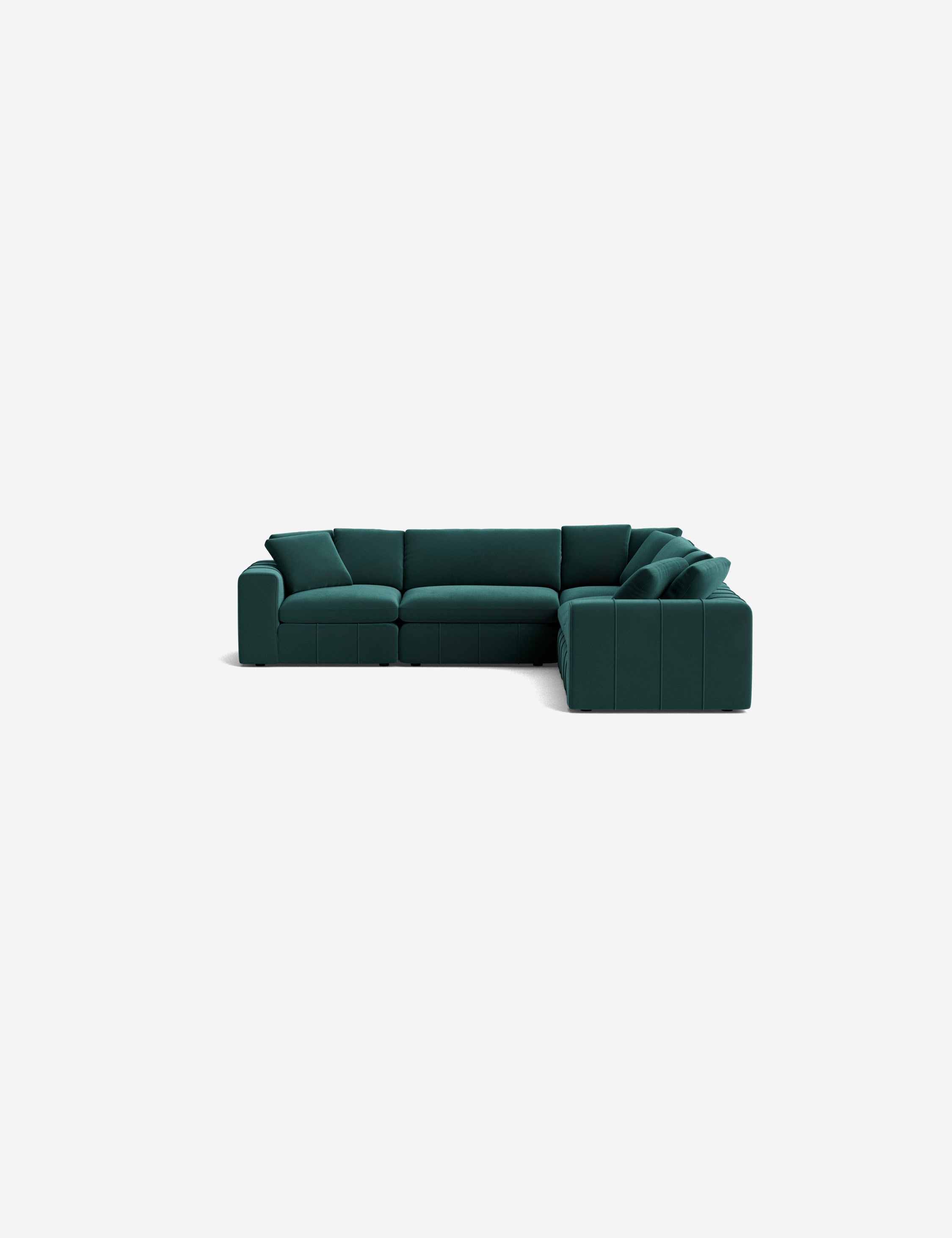 Capella Modular Corner Sectional Sofa - Modern L-Shaped Couch for Living Room, Reversible Design with Ottoman | Perfect for Small Spaces, Apartments & Home Theater Seating
