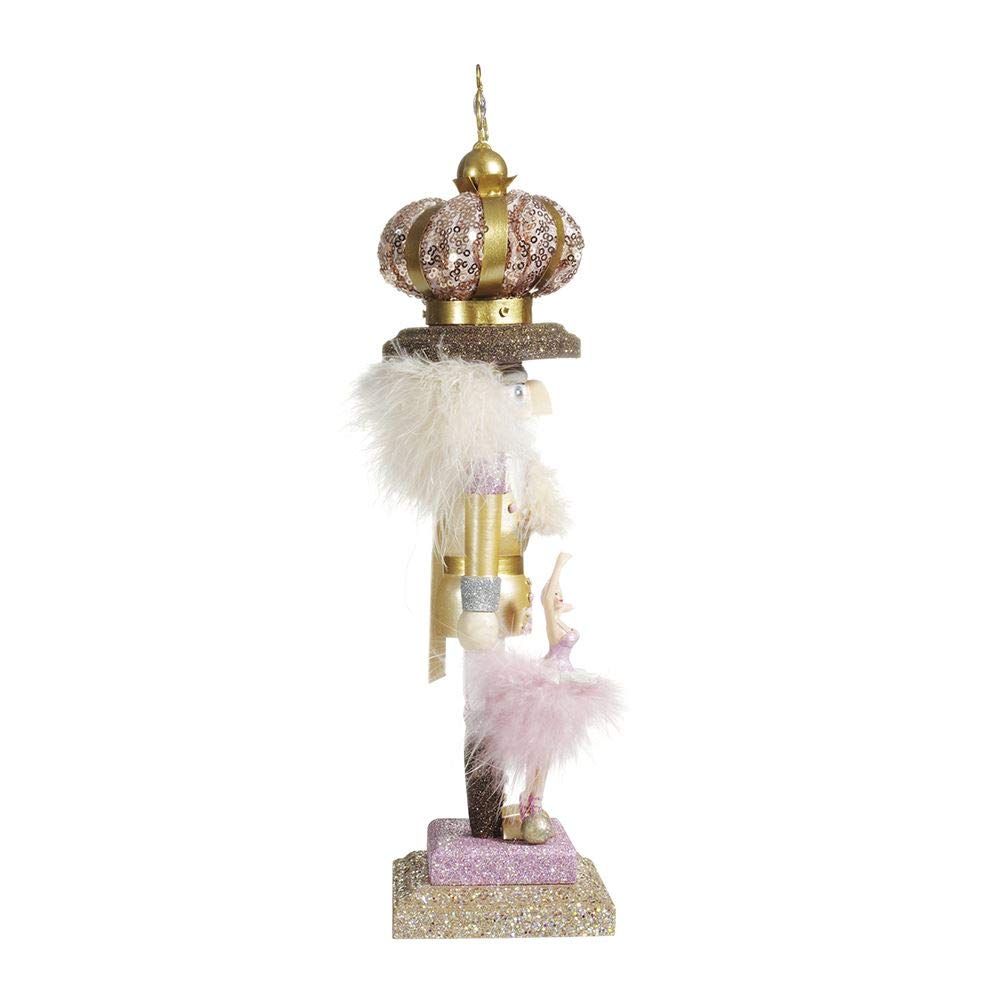 Kurt Adler 14-Inch Hollywood™ Ballet and Crown Nutcracker - Elegant Christmas Decoration for Holiday Tree & Home Décor