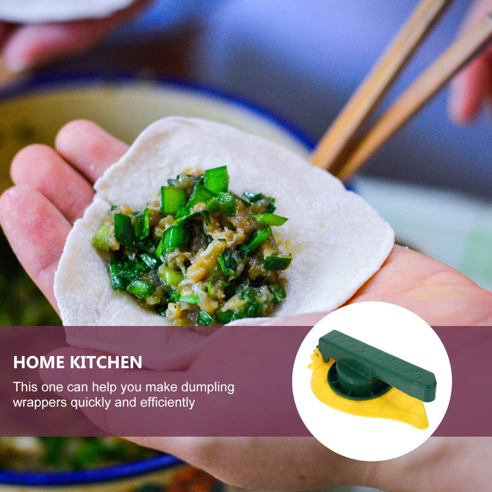 Mini Waffle Maker & Dumpling Press - Hemoton Handheld Rotating Tofu Press for Homemade Dumplings, Waffles & Cheese - Perfect for Kitchen, Camping & Small Space Cooking