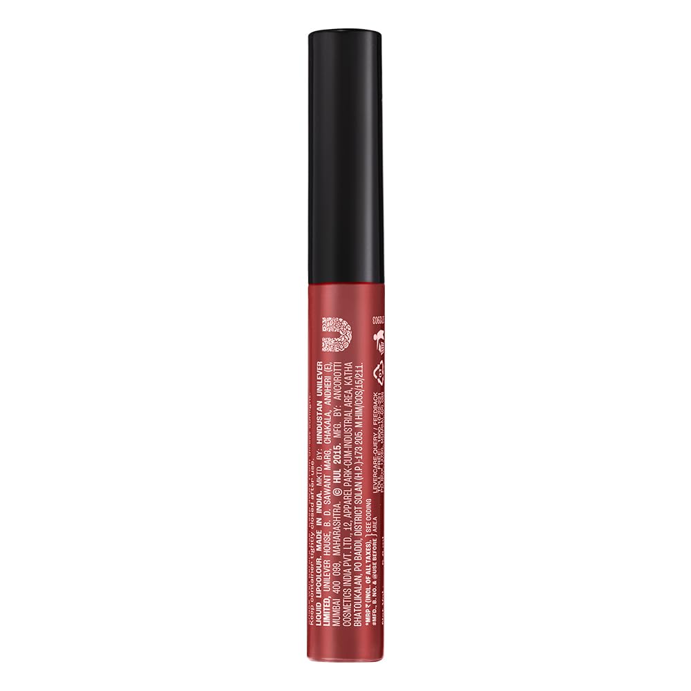 LAKMÉ Forever Matte Liquid Lipstick - Long Lasting Pink Venus Shade, 5.6ml | Vegan & Cruelty-Free Liquid Lip Color for Day & Night Wear, Parties & Special Occasions