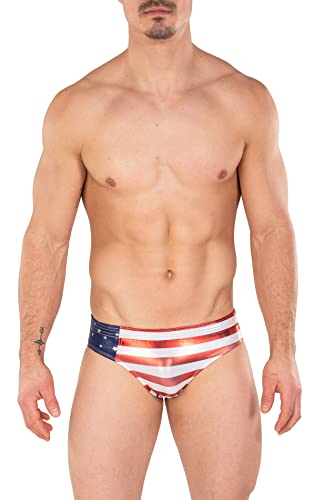 Metallic Side Stars and Stripes