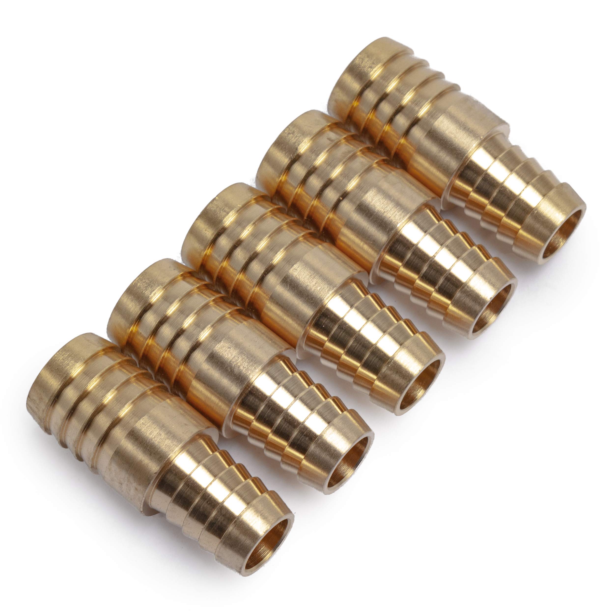 LTWFITTING Brass Barb Hose Reducer Connector 1/2